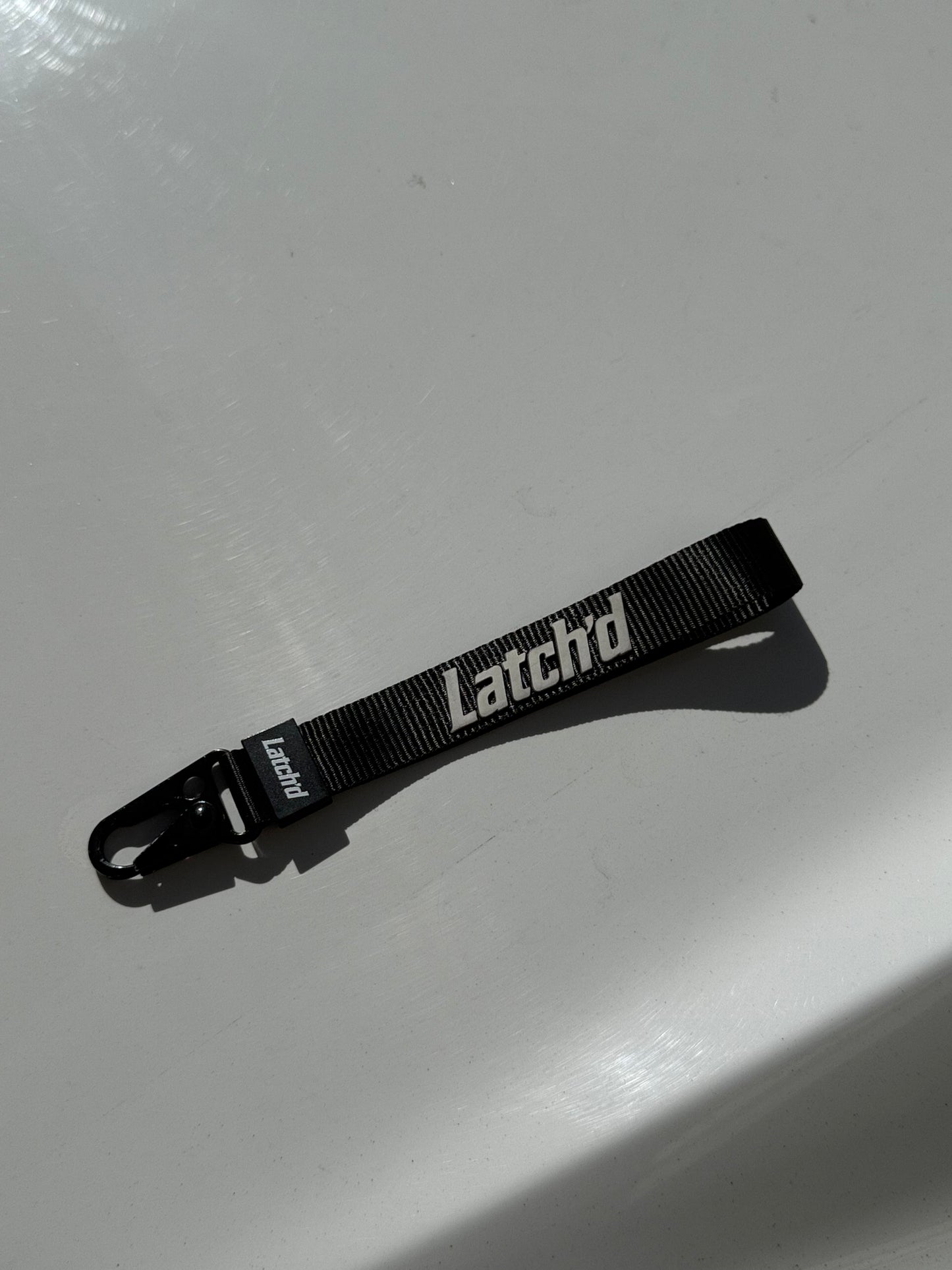 Latch'd Midnight Strap- Matte Black Wrist Lanyard